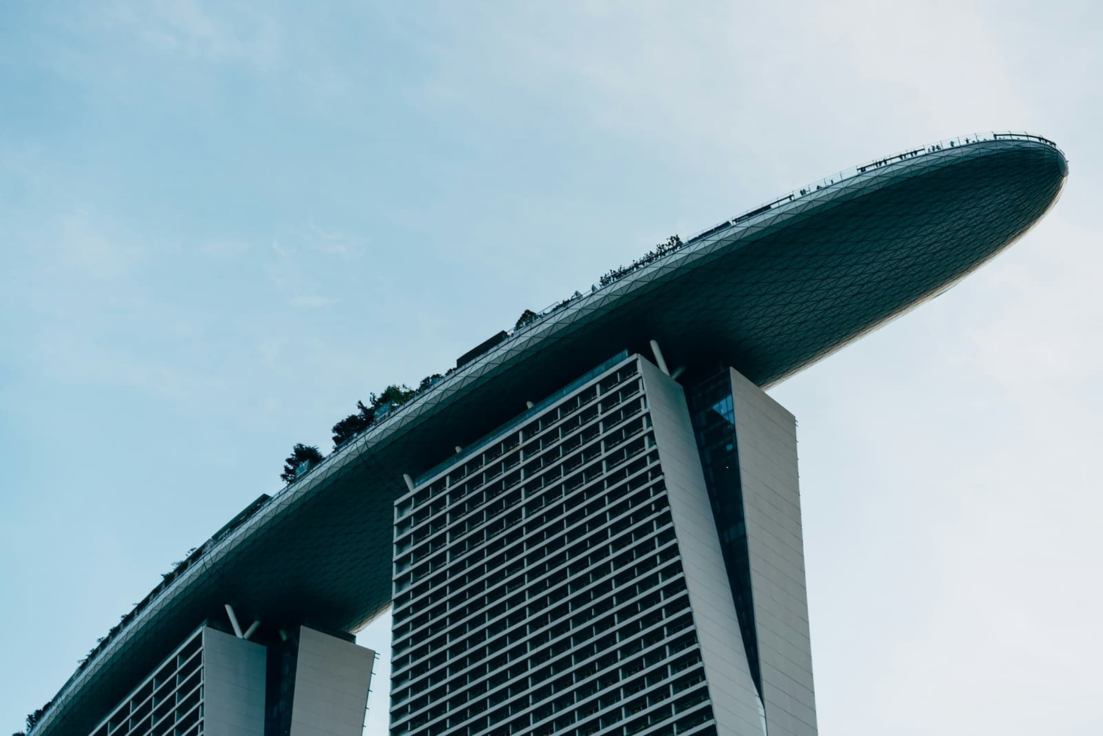 Singapore skyline across Marina Bay