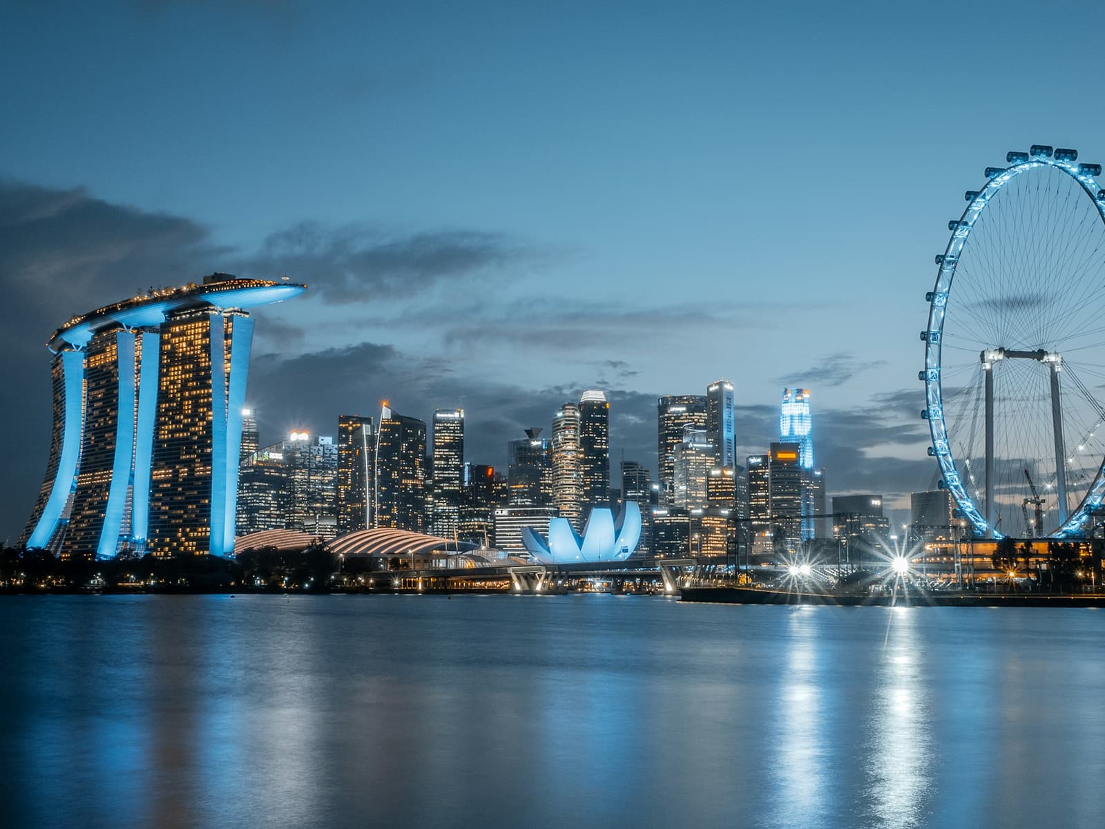 Singapore at night